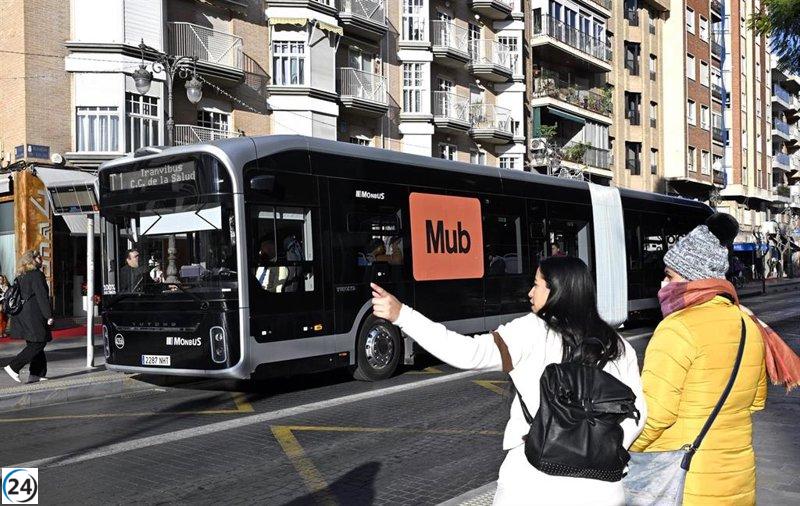 El tranvibús inicia su servicio hoy, uniendo Murcia y El Palmar.