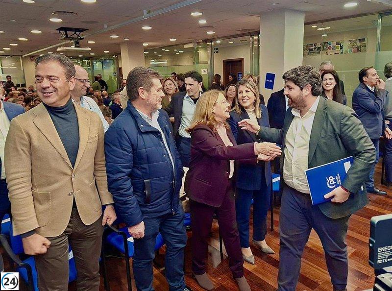 PPRM resalta que la gestión de López Miras impulsa a Murcia como líder en empleo y desarrollo.