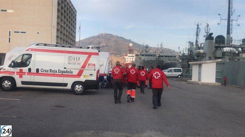 Rescatadas 58 personas, incluidos 18 menores, en dos embarcaciones en Lorca, Murcia.