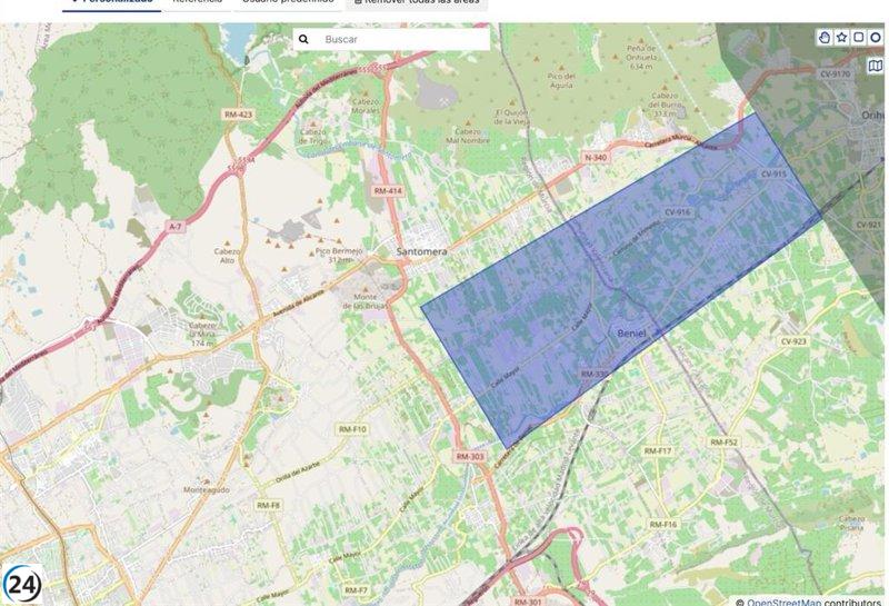 Alerta en Beniel por posible desbordamiento del Azarbe del Merancho.