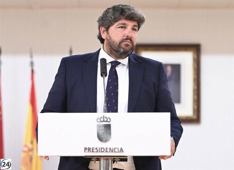 López Miras propone a la Región de Murcia como sede de la Agencia Estatal de Salud Pública.
