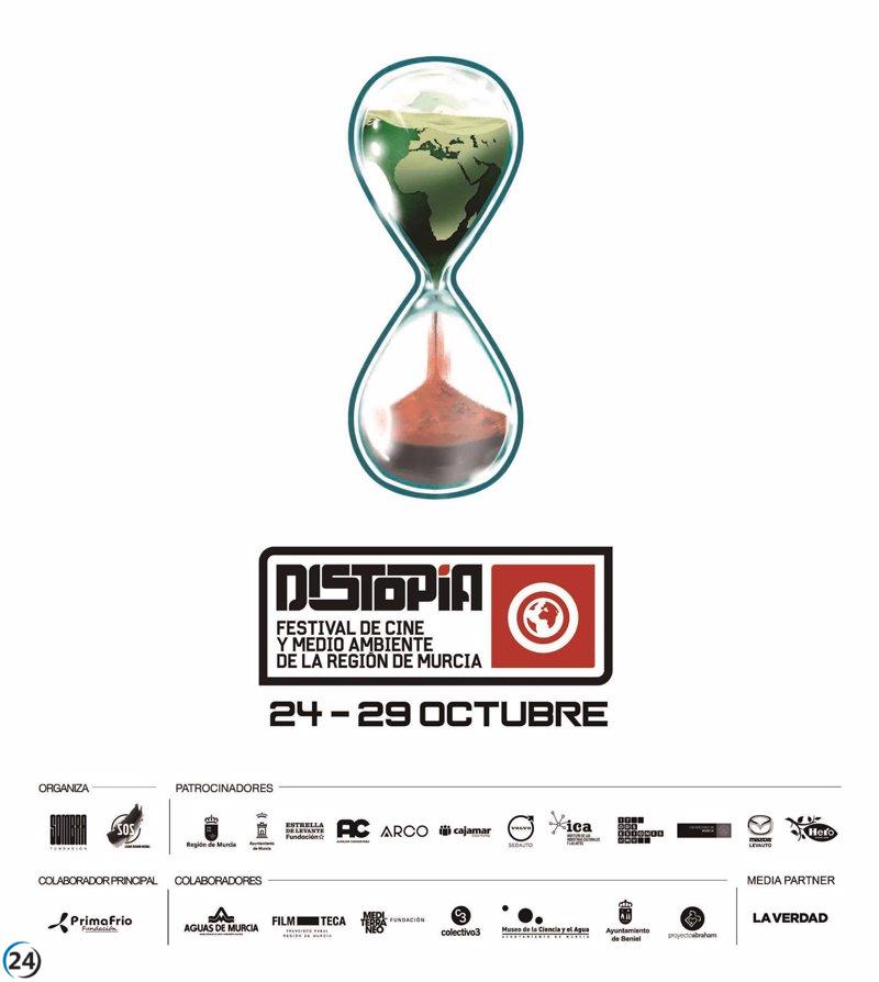 Fernando Dagnino colabora en el cartel del festival 'Distopía' en Murcia, fusionando el cine y la ecología.