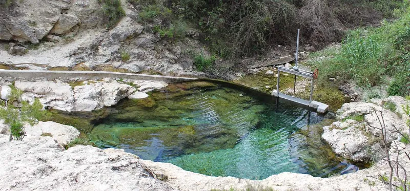 Las aguas cristalinas de las pozas de Santa Ana en Sierra Espuña